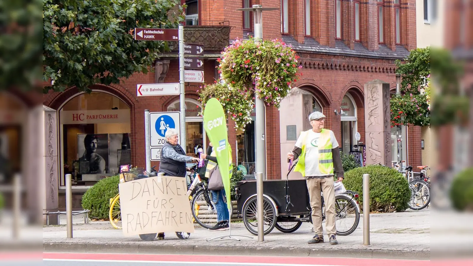 Dankeaktion der Verkehrsinitiative Nachhaltige Mobilität. (Foto: privat)