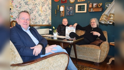 Im gemütlichen Ambiente (v.l.): Bernhard Fischer, Martin Braun und Georg Rox. (Foto: Marc Otto)