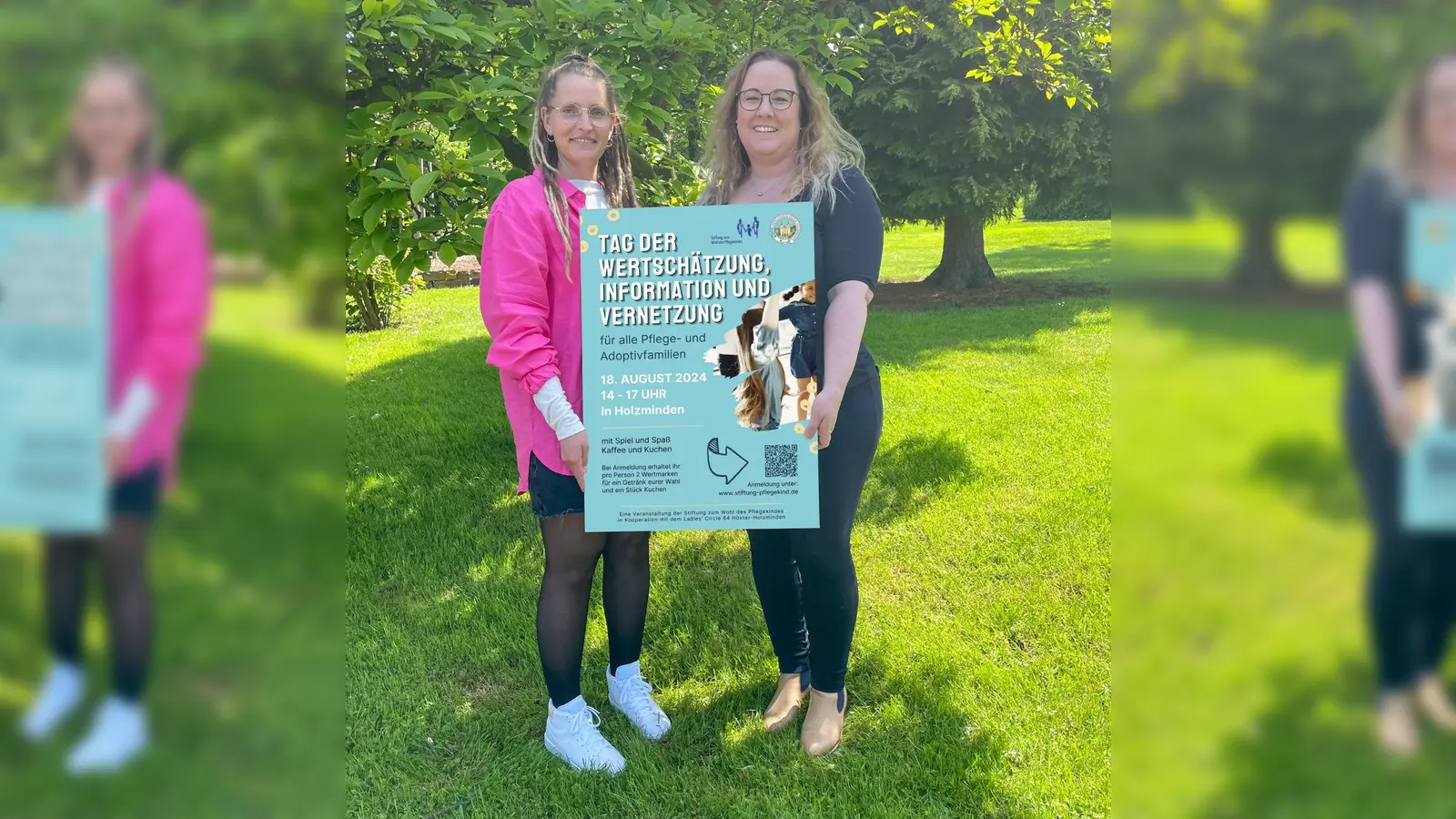 Die Holzmindener Stiftung zum Wohl des Pflegekindes mit Andrea Stiebel (l.) und der Ladies‘ Circle Höxter-Holzminden mit Miriam Bullmann veranstalten in diesem Jahr wieder das Sommerfest für Pflegefamilien als Tag der Wertschätzung, Information und Vernetzung. (Foto: privat)