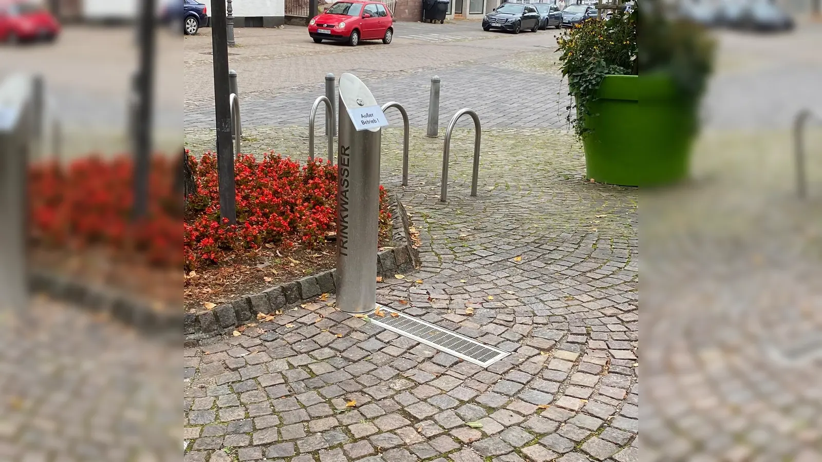 Der Trinkwasserspender auf dem Kellerplatz. (Foto: privat)