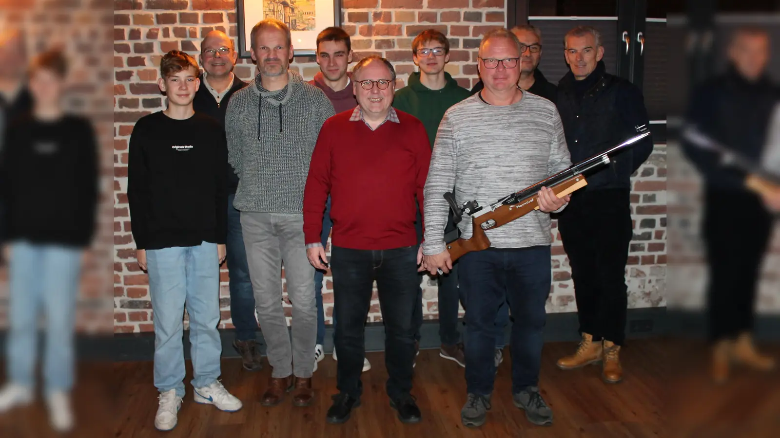 V.l.: Philipp Wulf, Thomas Behler, Martin Schürmann, Christoph Gehlen, Rainer Schäfers, Thore Kleibrink, Ludger Giefers, Thoralf Löhr und Michael Wollitz. (Foto: privat)