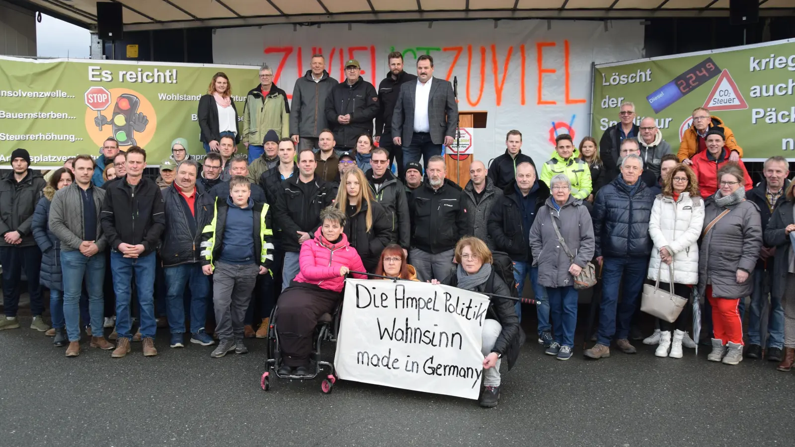 Zuviel ist zuviel: Landwirte, Handwerker, Dienstleister und Co. fordern ein Umdenken in der deutschen Politik. (Foto: Marc Otto)