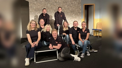 Das Team (v.l.): Simone Hillebrand, Daniel Rebmann, Elke Michels, Diana Temme, Alina Reiermann, Sven Krain, Tanja Rebmann; hintere Reihe: Leroy Glinz, Christian Haag. (Foto: privat)