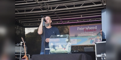 Das 1. Bürgerpicknick auf der Weserscholle  (Foto: Barbara Siebrecht)