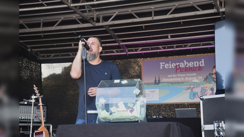 Das 1. Bürgerpicknick auf der Weserscholle  (Foto: Barbara Siebrecht)