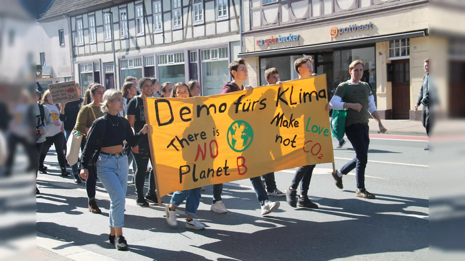 Klimademo für den Raum Holzminden/Höxter am 20. September. (Foto: Verkehrsinitiative Nachhaltige Mobilität )