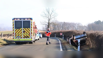 Unfall bei Drenke. (Foto: Foto: Polizei)