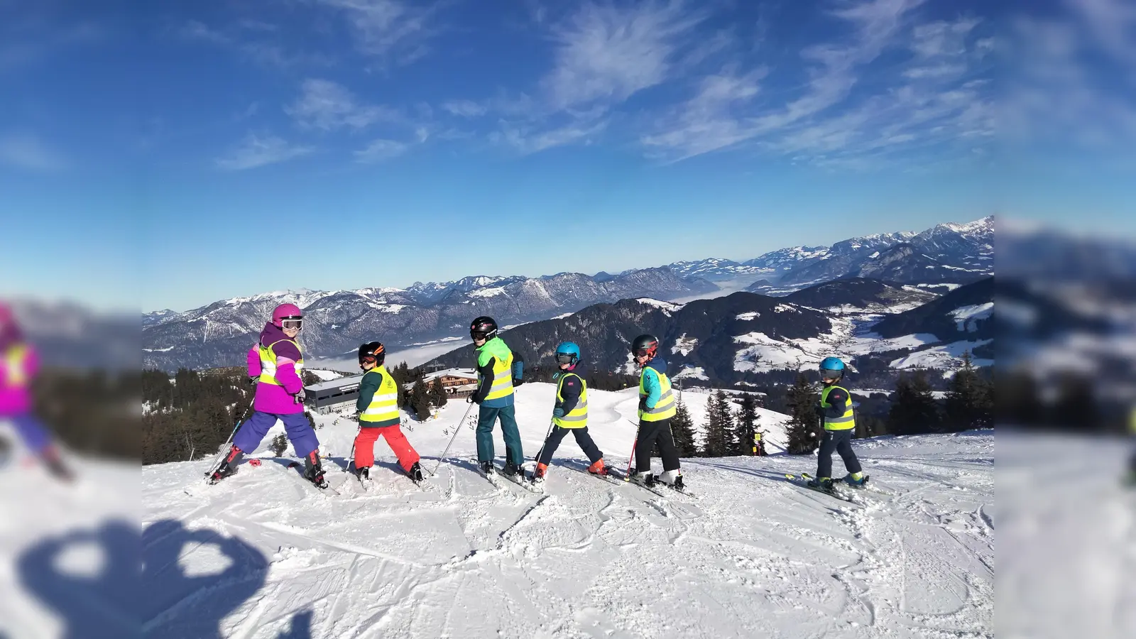 Wunderbare Aussichten konnten die Skifahrer der HLC-Gruppe vom Schatzberg aus genießen und sich auf bestens gepflegten Pisten bewegen. (Foto: privat)